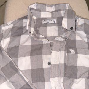 Grey Buffalo plaid button down